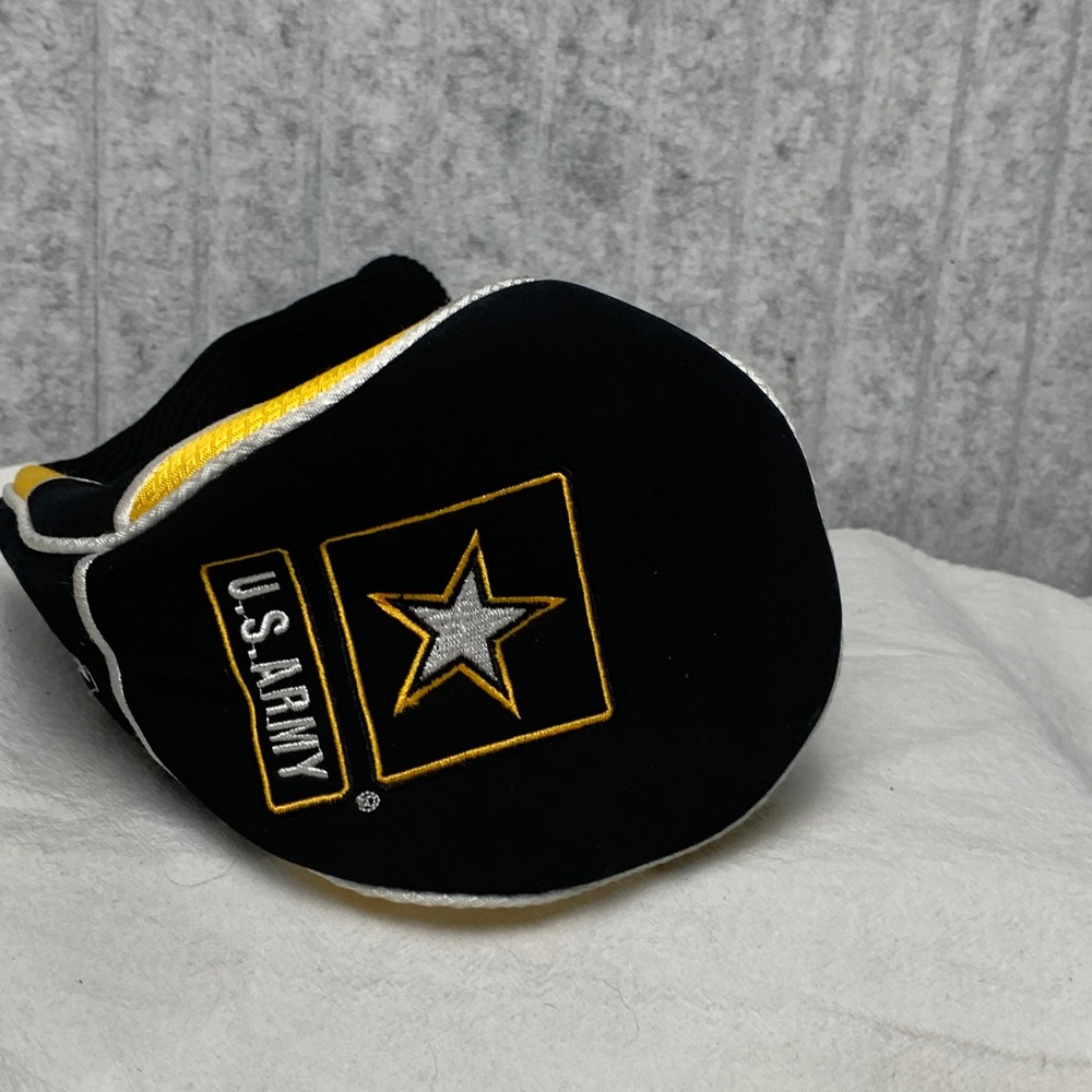 Ray Cook US Army Strong Golf Headcover Black Gold Driver Wood Cover Sock Style